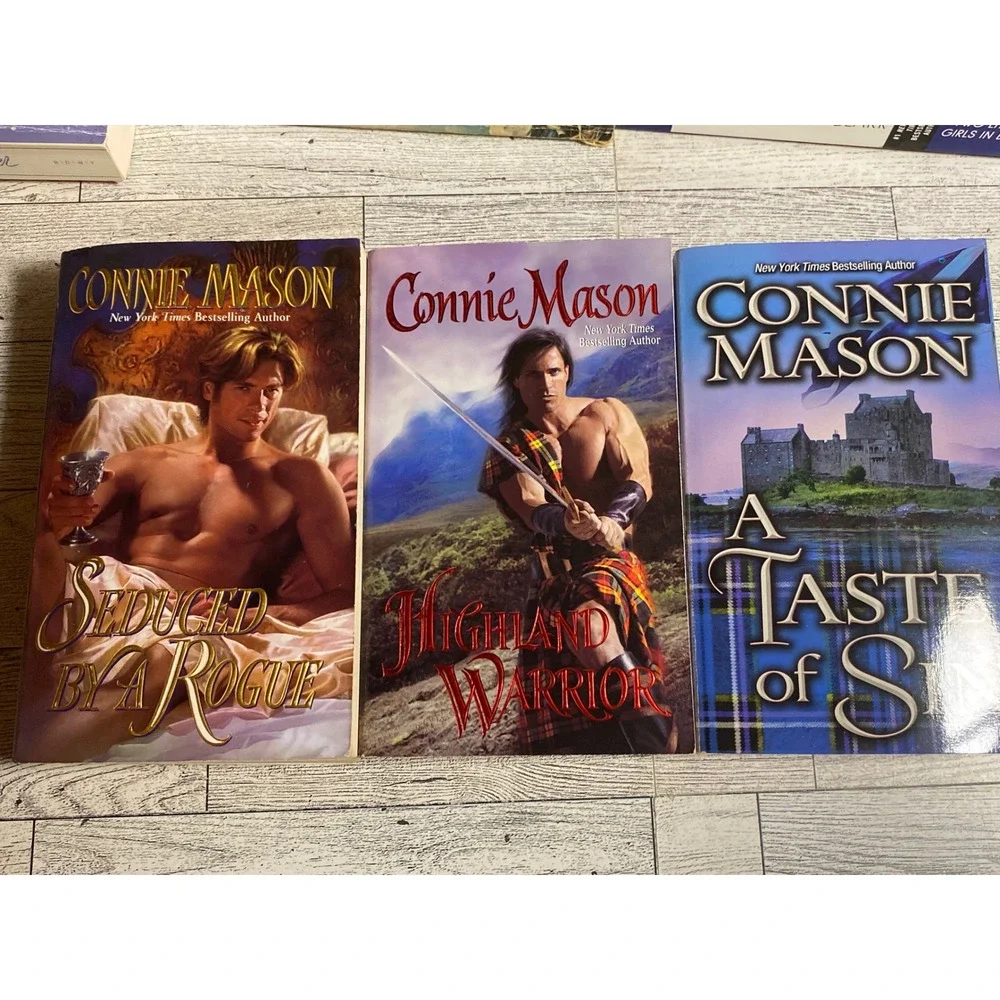 3 Connie Mason Historical Romance Seduced by a Rogue Highland Warrior Taste Sin